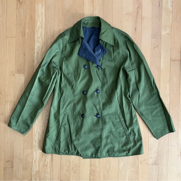 Mycra Pac reversible green gray coat S-M - Picture 1 of 9